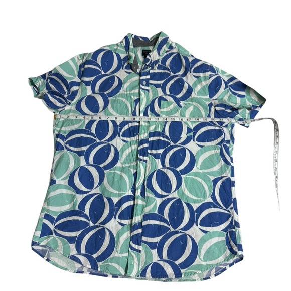 Men's J Crew Beach Ball Floral Hawaiian Style Short Sleeve Shirt Button Down - Picture 1 of 4